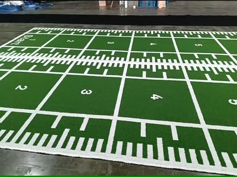 factory floor custom turf tufting machine